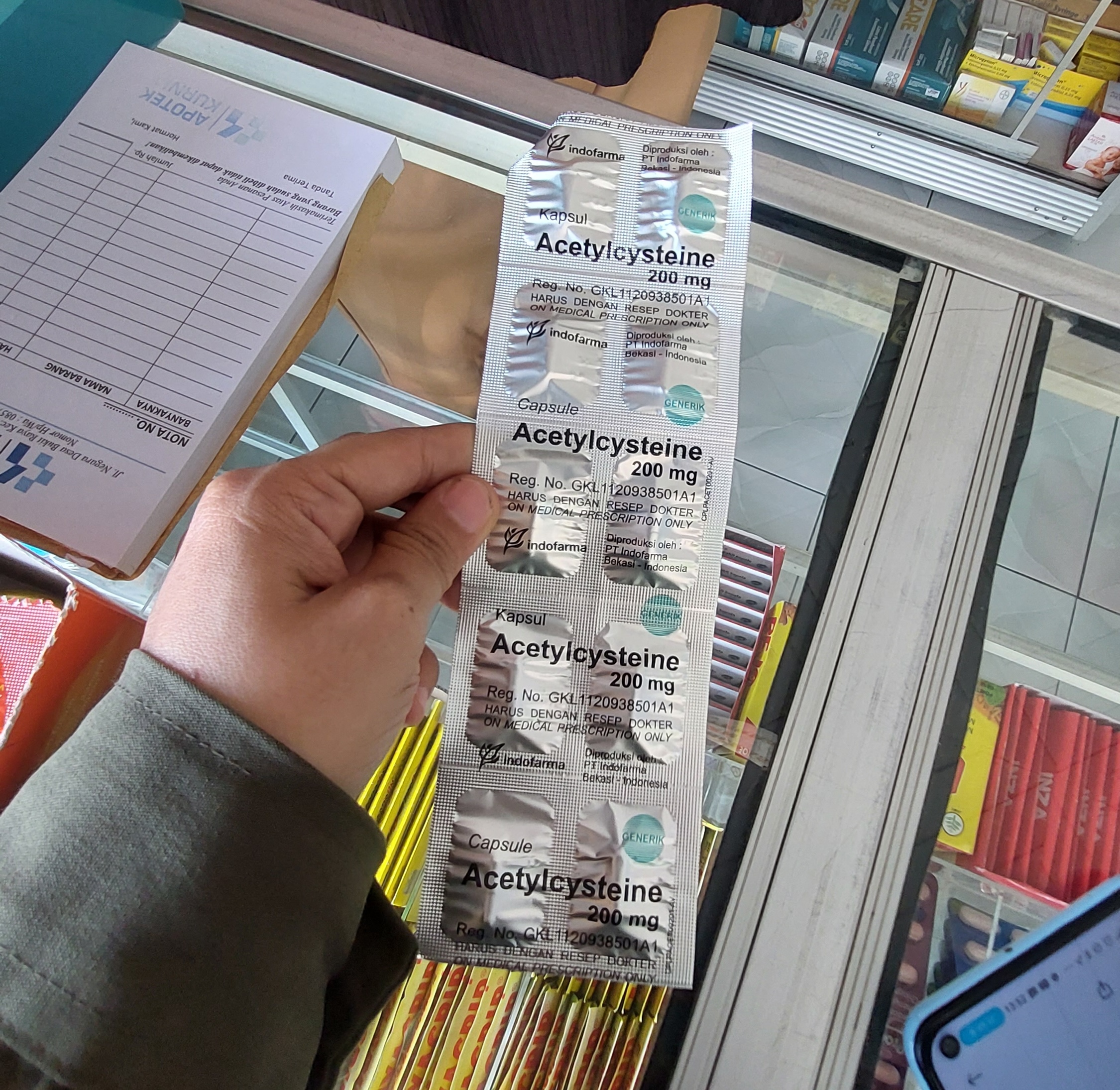 Acetylcysteine atau obat pereda radang merupakan salah satu obat yang cukup banyak dicari warga yang bermukim di sekitar IKN. (Fitri Wahyuningsih/Kaltimtoday.co